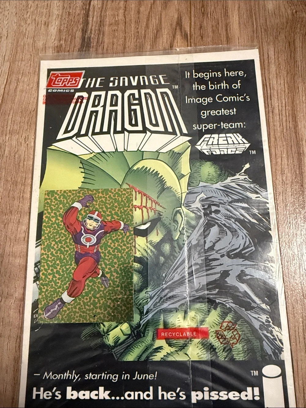 Topps Kirbychrome Bombast Comic Art - factory sealed brand new number one of one